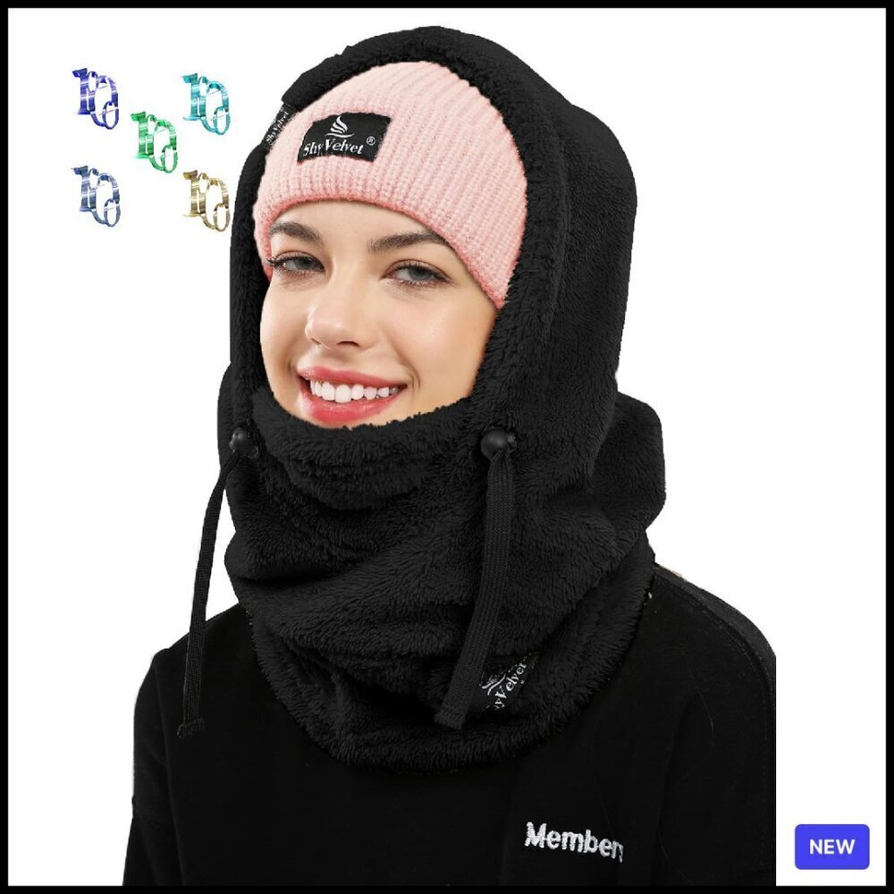 Ultra-Soft Fleece Balaclava Ski Mask Wind-Resistant Winter Face Cover Unisex